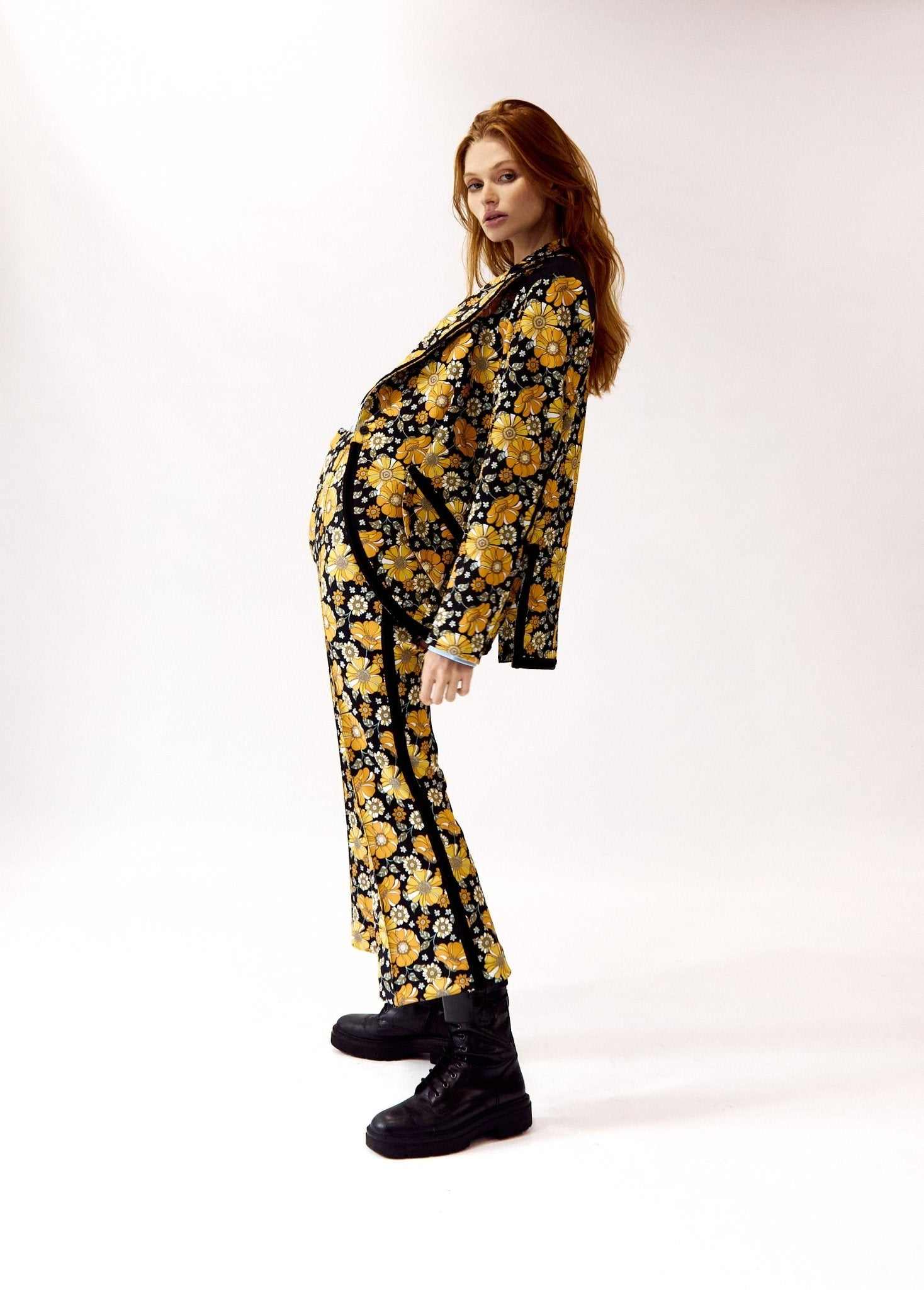 Pintuck Retro Flair Pant - AMRADIO