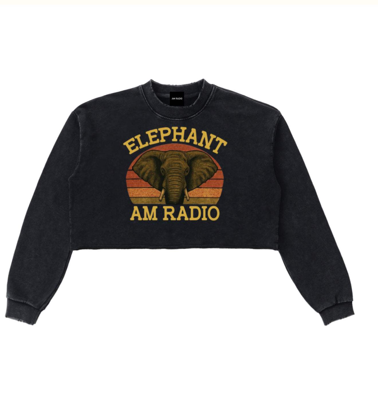 ELEPHANT CROP SWEATSHIRT