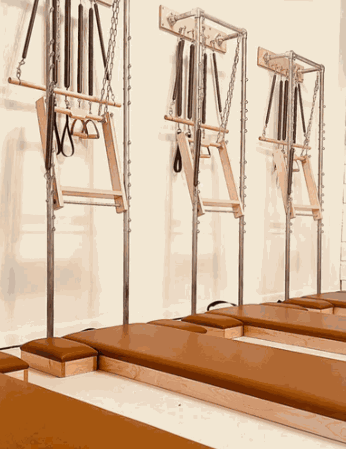 Advanced Progressions Tower workshop with Chaz Knight focusing on advanced Tower apparatus exercises