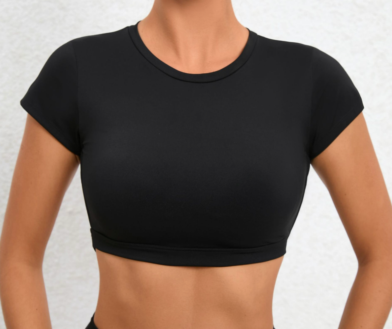 Hollow Back Active Crop Top