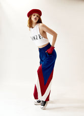 AM Wide-Leg Color Block Pant - AMRADIO